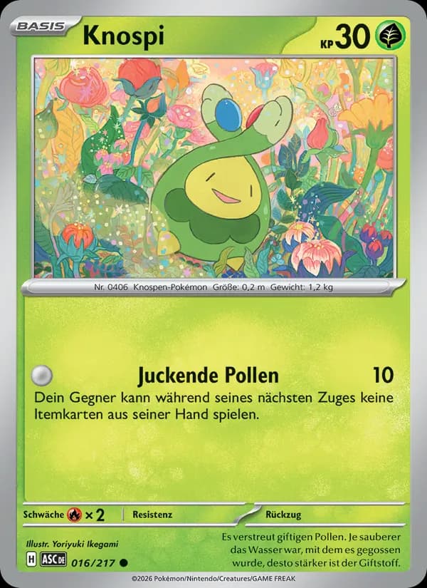 Knospi card in German