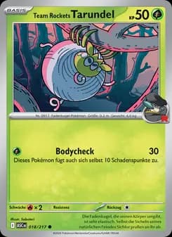 Team Rockets Tarundel card in German