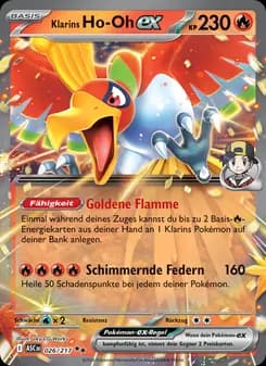Klarins Ho-Oh-ex card in German