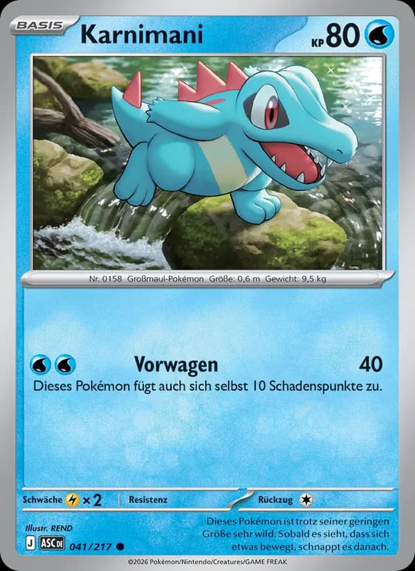 Karnimani card in German