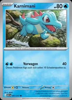 Karnimani card in German