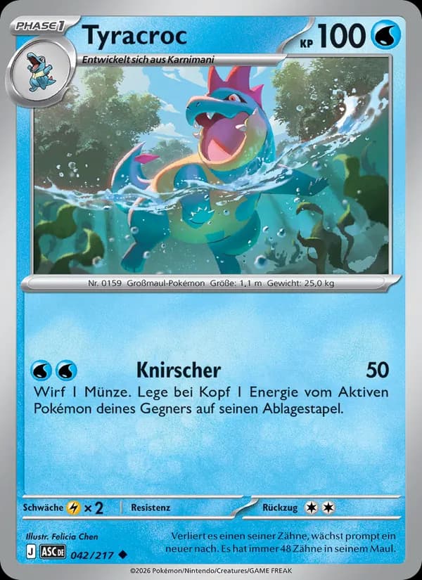 Tyracroc card in German