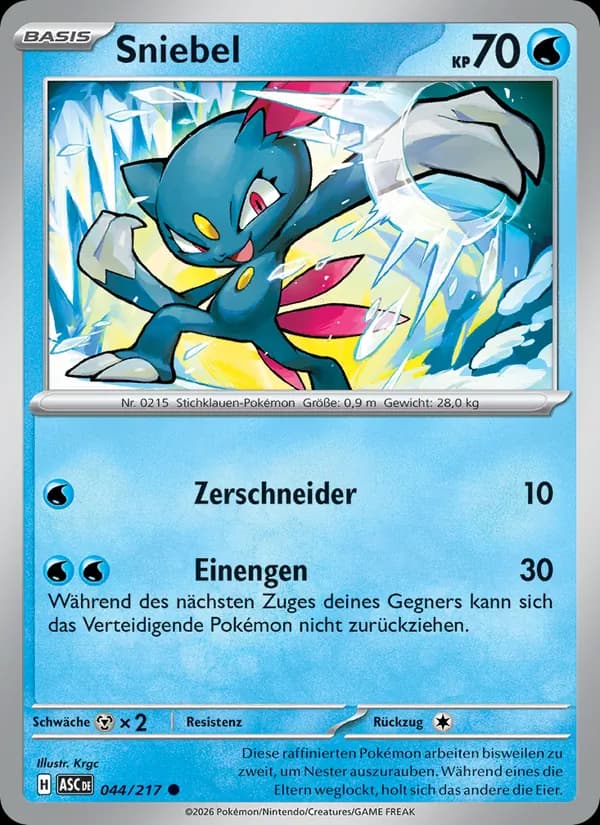 Sniebel card in German