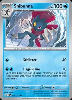 Snibunna card in German