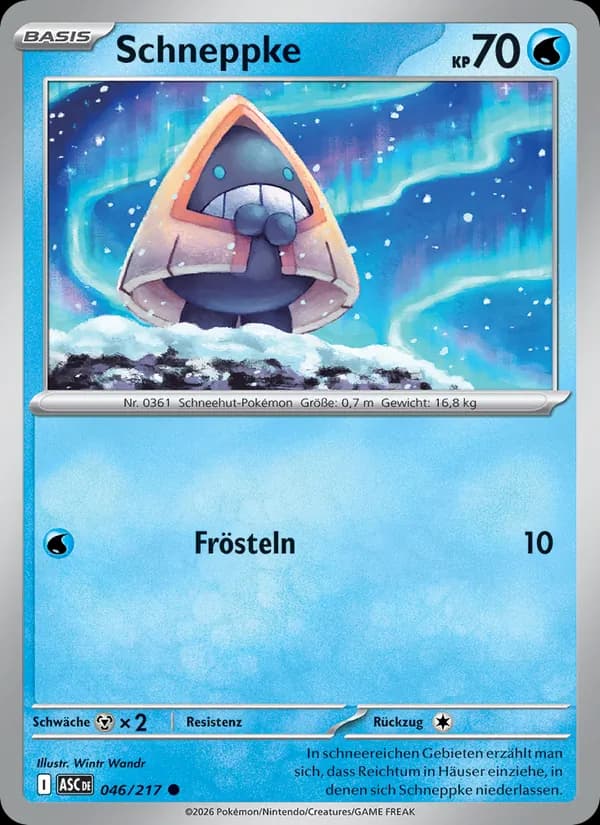 Schneppke card in German