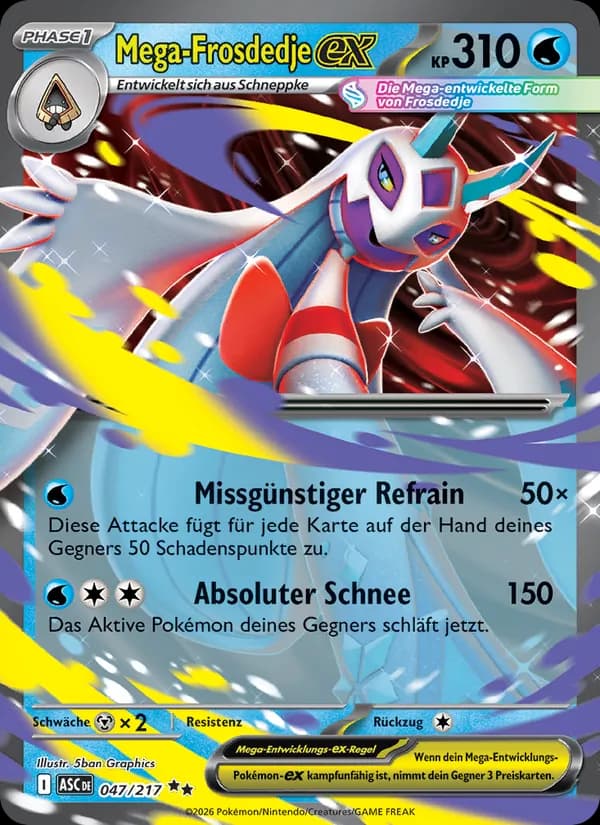 Mega-Frosdedje-ex card in German