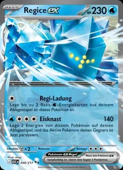 Regice-ex card in German