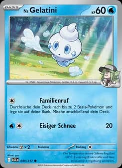 Ns Gelatini card in German
