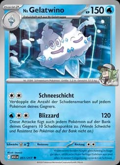 Ns Gelatwino card in German