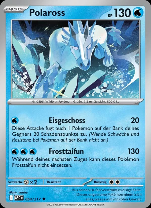 Polaross card in German