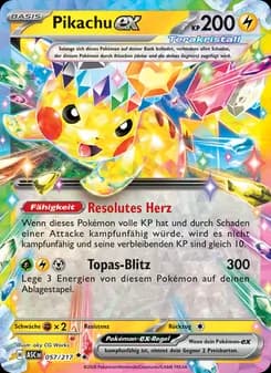 Pikachu-ex card in German