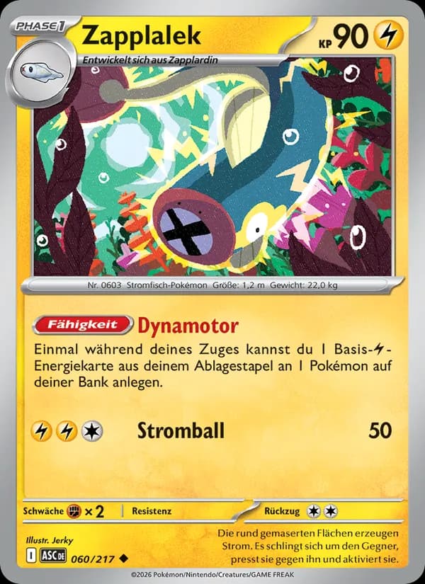 Zapplalek card in German