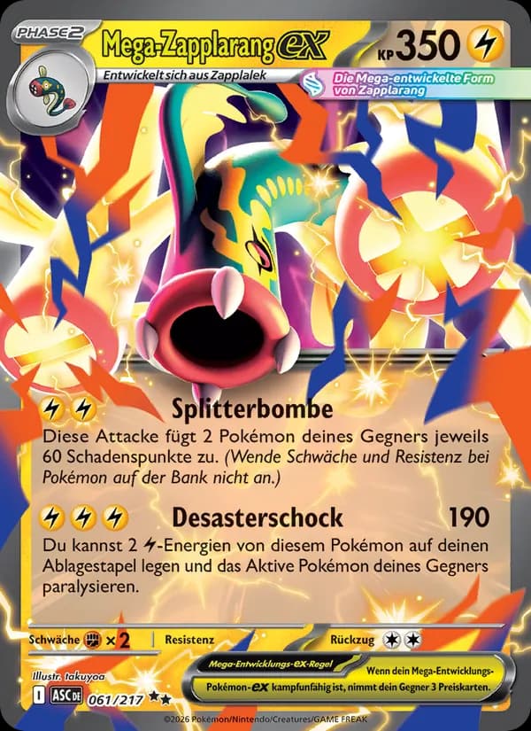 Mega-Zapplarang-ex card in German