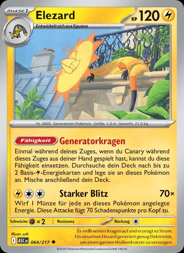 Elezard card in German