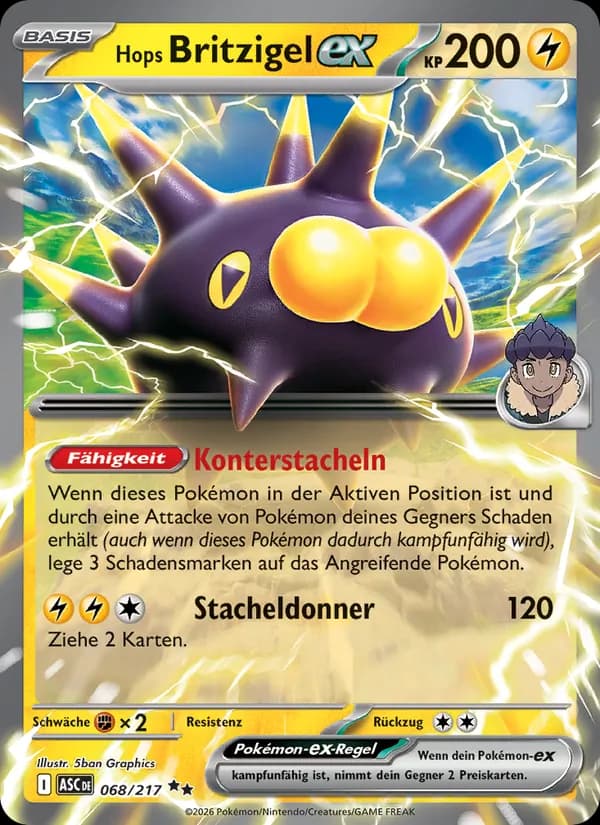 Hops Britzigel-ex card in German
