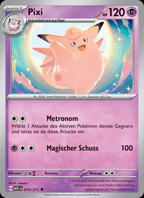 Pixi card in German