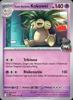 Team Rockets Kokowei card in German