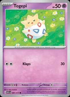 Togepi card in German