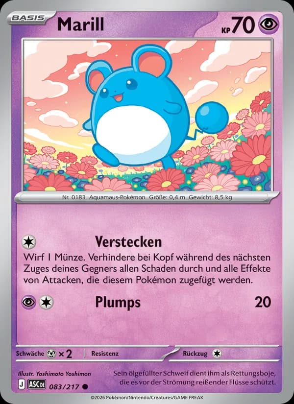 Marill card in German