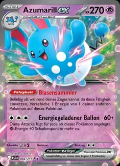 Azumarill-ex card in German