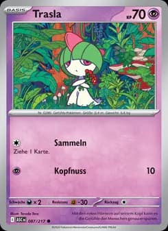 Trasla card in German
