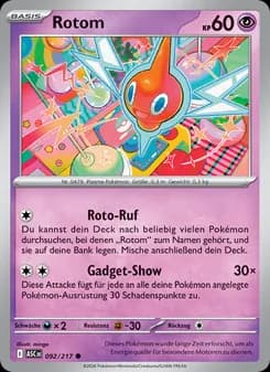 Rotom card in German