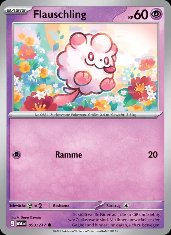 Flauschling card in German