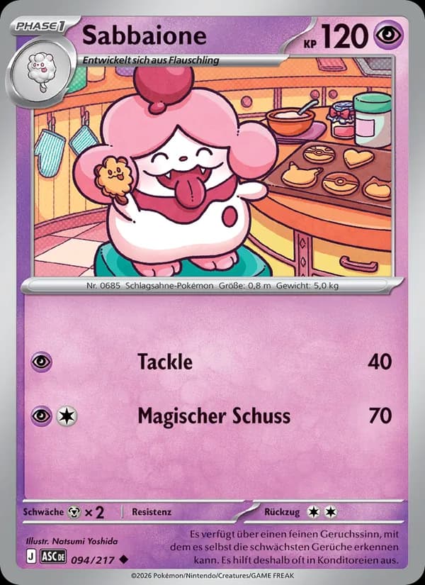 Sabbaione card in German