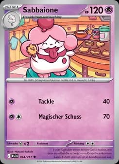 Sabbaione card in German
