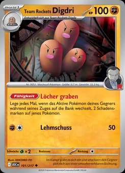 Team Rockets Digdri card in German