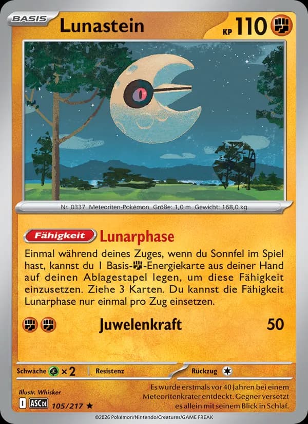 Lunastein card in German