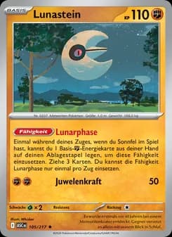 Lunastein card in German