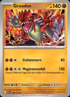 Groudon card in German