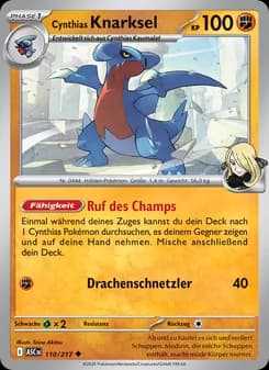 Cynthias Knarksel card in German