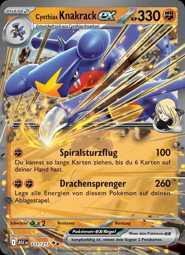 Cynthias Knakrack-ex card in German