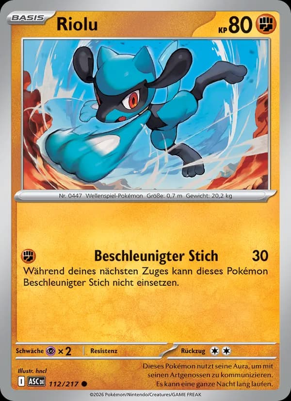 Riolu card in German