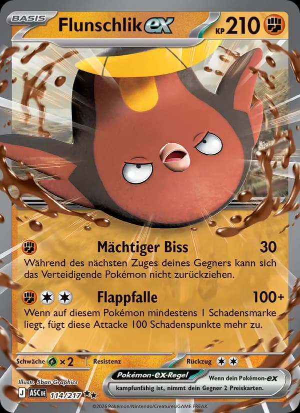 Flunschlik-ex card in German