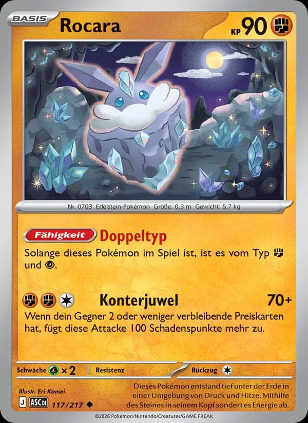 Rocara card in German