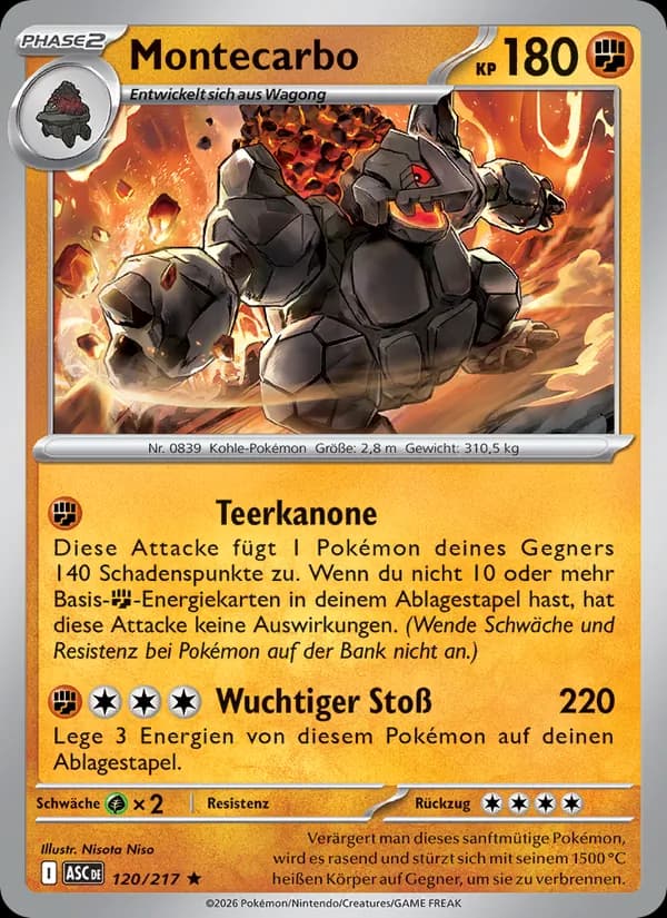Montecarbo card in German
