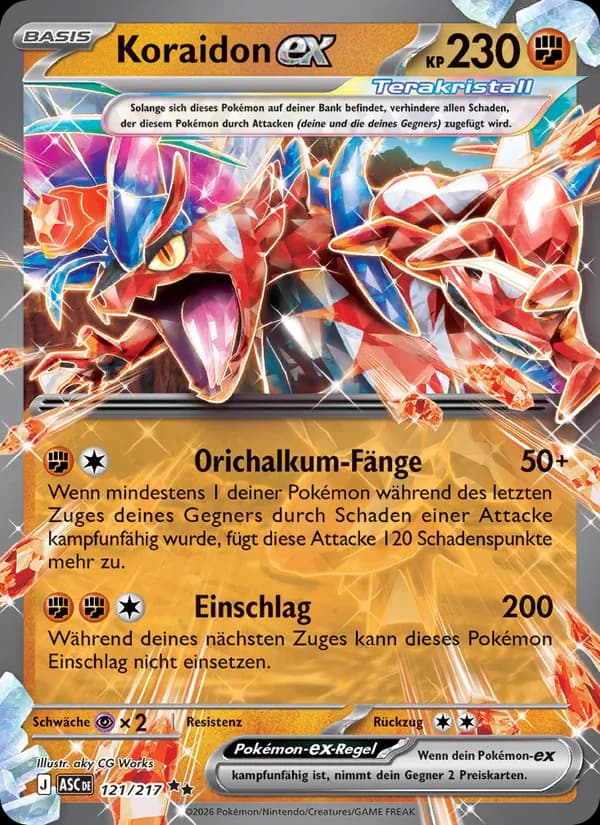 Koraidon-ex card in German
