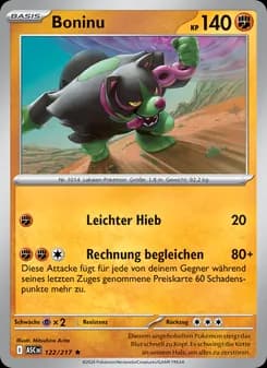 Boninu card in German