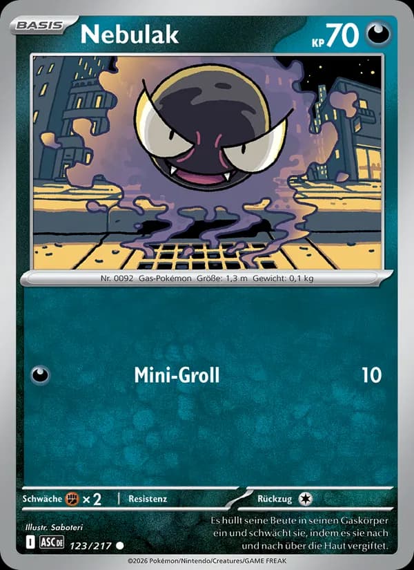 Nebulak card in German