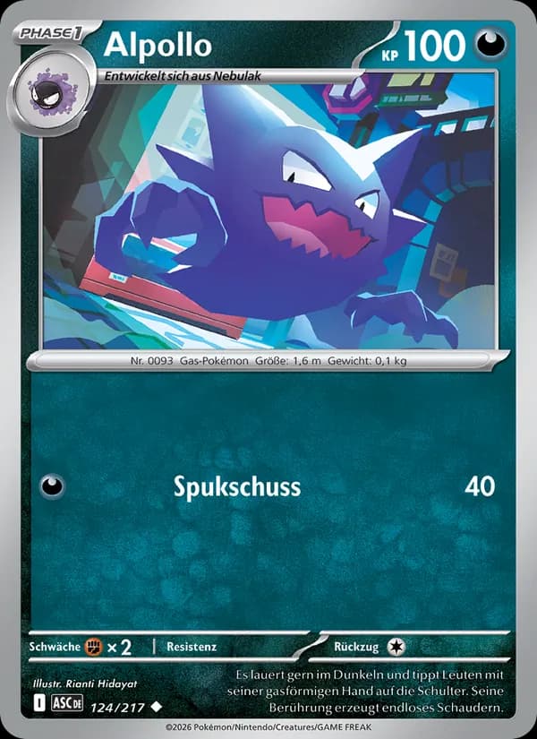 Alpollo card in German