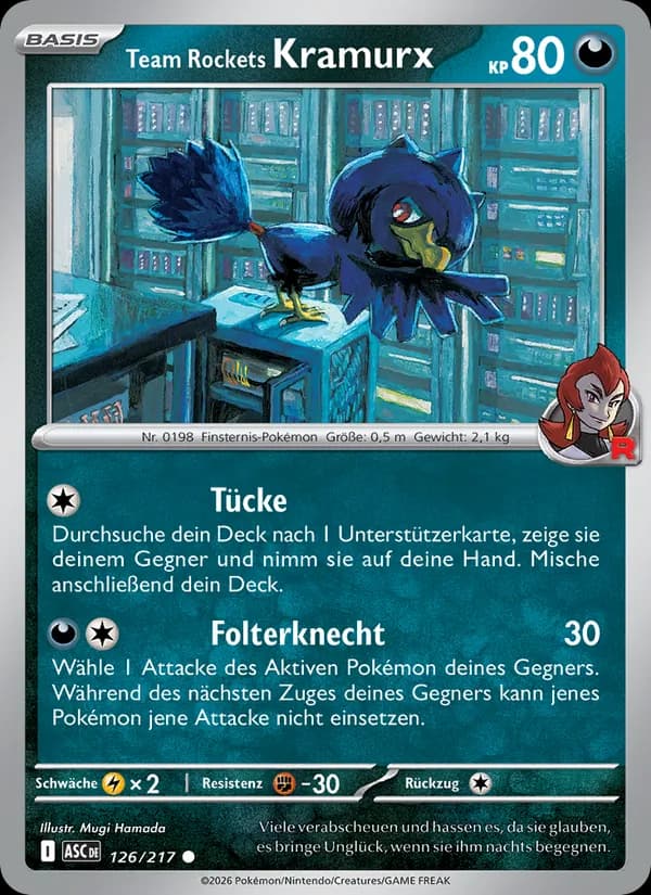 Team Rockets Kramurx card in German