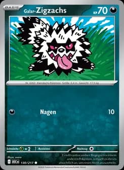 Galar-Zigzachs card in German