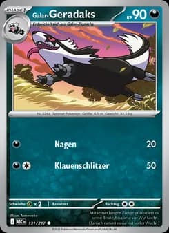 Galar-Geradaks card in German
