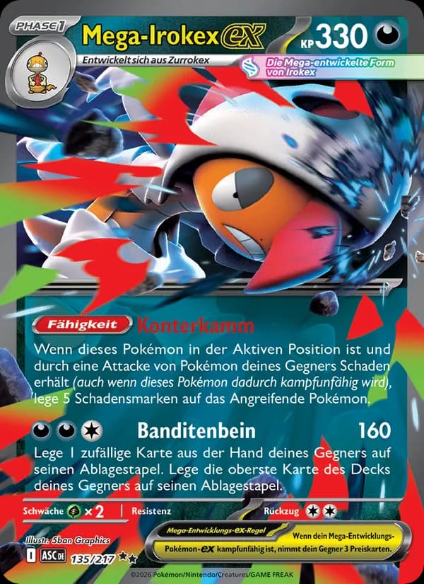 Mega-Irokex-ex card in German