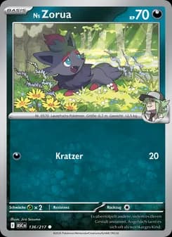 Ns Zorua card in German