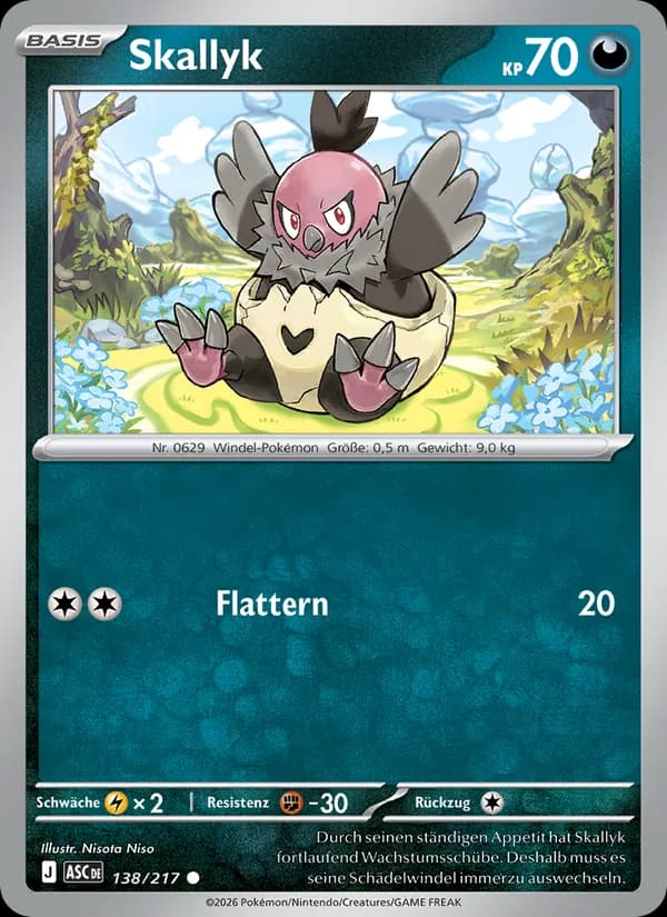 Skallyk card in German
