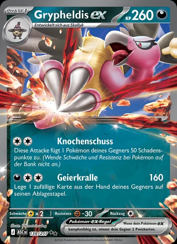Grypheldis-ex card in German